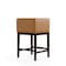 Manhattan Comfort Kingsley Counter Stool in Camel and Dark Walnut, PK3 3-CS005-CL - alternate 4